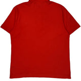 Lacoste Polo Shirt - Large Red Cotton