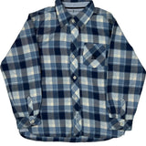 Age 7 Tommy Hilfiger Checked Flannel Shirt - XS Blue Cotton