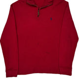 Polo By Ralph Lauren 1/4 Zip - Medium Red Cotton