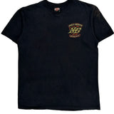 Harley Davidson Graphic T-Shirt - Large Black Cotton