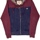 True Religion Hoodie - Medium Burgundy Cotton