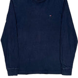 Tommy Hilfiger Long Sleeve T-Shirt - Large Navy Cotton