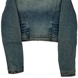 Yes Miss Cropped Denim Jacket - Medium Light Wash Denim