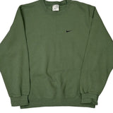 Nike Sweatshirt - Medium Green Cotton