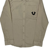 Age 10 True Religion Shirt - Medium Beige Cotton
