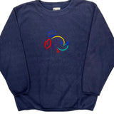 Disney Cartoon Sweatshirt - Large Blue Polyester