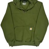 Rain Defender Carhartt Hoodie - Small Green Cotton