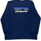 Patagonia Long Sleeve T-Shirt - No Size Blue Cotton
