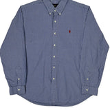 Ralph Lauren Checked Shirt - XL Blue Cotton