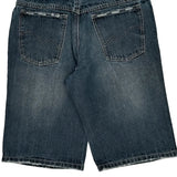 Machine Denim Shorts - 30W 12L Dark Wash Cotton