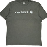 Loose Fit Carhartt Spellout T-Shirt - 2XL Gray Cotton