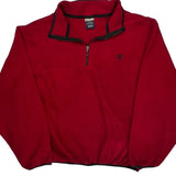 Champion 1/4 Zip Fleece - 2XL Red Polyester