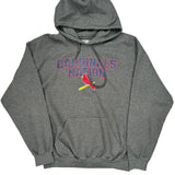 Cardinals Nation Mlb Hoodie - Large Gray Cotton Blend