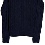 Polo By Ralph Lauren Cable Knit Sweater - Small Navy Cotton
