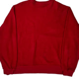 Disney Cartoon Sweatshirt - XL Red Polyester