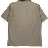 Quiksilver Polo Shirt - Large Beige Cotton