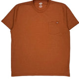 Dickies T-Shirt - 2XL Orange Cotton Blend