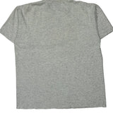 Oneita Single Stitch T-Shirt - Large Grey Cotton