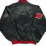 Sports Fubu Spellout Varsity Jacket - 2XL Black Nylon
