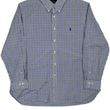 Ralph Lauren Checked Shirt - XL Blue Cotton