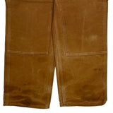 Made In USA Carhartt Double Knee Carpenter Pants - 33W 30L Brown Cotton