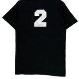 Single Stitch Screen Stars Jersey - Medium Black Cotton Blend