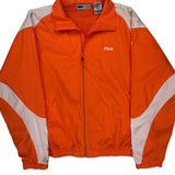 Fila Windbreaker - XL Orange Polyester