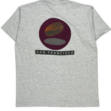 Single Stitch San Francisco Fruit Of The Loom Graphic T-Shirt - XL Gray Cotton