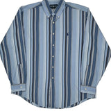Ralph Lauren Striped Shirt - XL Blue Cotton