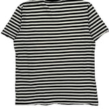 Carhartt Striped T-Shirt - Small Black & White Cotton