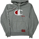 Reverse Weave Champion Hoodie - XL Grey Cotton