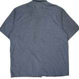 Dickies Checked Short Sleeve Shirt - 2XL Blue Cotton
