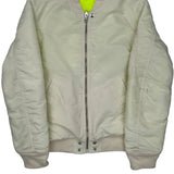 For Successful Living Diesel Bomber Jacket - Medium Cream Nylon