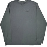 Patagonia Graphic Long Sleeve T-Shirt - 2XL Gray Cotton