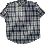 Blaire Ralph Lauren Checked Short Sleeve Shirt - Large Blue Cotton
