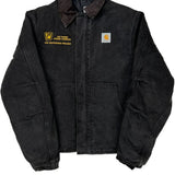 Faded Carhartt Arctic Jacket - Medium Black Cotton
