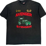 Air Defence Artillery Fruit Of The Loom Graphic T-Shirt - XL Black Cotton Blend