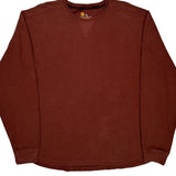 Carhartt Long Sleeve T-Shirt - 2XL Brown Cotton