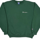 Champion Sweatshirt - Large Green Cotton
