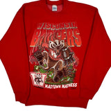 Wisconsin Badgers Salem Graphic Sweatshirt - Large Red Cotton