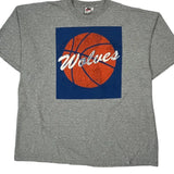Wolves Nike Graphic T-Shirt - 2XL Gray Cotton
