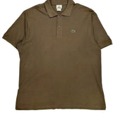Lacoste Polo Shirt - 2XL Brown Cotton