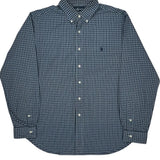 Ralph Lauren Checked Shirt - XL Blue Cotton