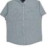 Tommy Hilfiger Checked Short Sleeve Shirt - XL Blue Cotton