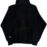 Reverse Weave Champion College Hoodie - Medium Black Cotton Blend