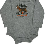 Age 9 Months Trail Hunter Carhartt Cartoon Long Sleeve T-Shirt - 2XS Gray Cotton