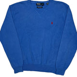 Polo By Ralph Lauren Sweater - Large Blue Cotton