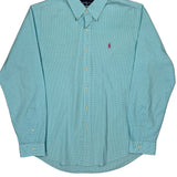 Ralph Lauren Checked Shirt - Large Blue Cotton
