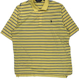 Polo By Ralph Lauren Striped Polo Shirt - XL Blue Cotton