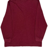 Polo By Ralph Lauren Long Sleeve Polo Shirt - 2XL Burgundy Cotton